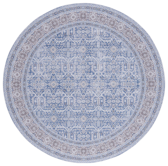 Safavieh Machine Washable Tucson Tsn186M Blue/Rust Rug.
