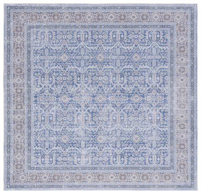 Safavieh Machine Washable Tucson Tsn186M Blue/Rust Rug.