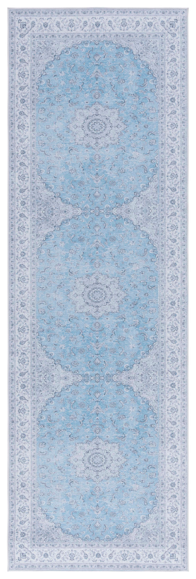 Safavieh Machine Washable Tucson Tsn187M Blue/Grey Rug.