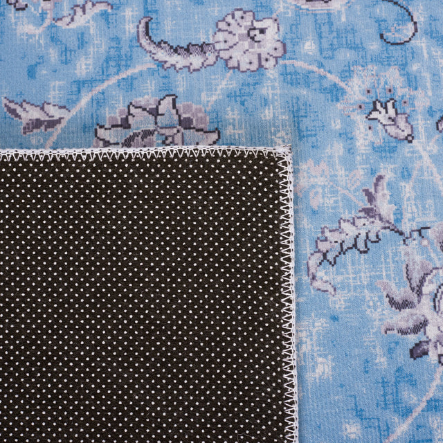 Safavieh Machine Washable Tucson Tsn187M Blue/Grey Rug.