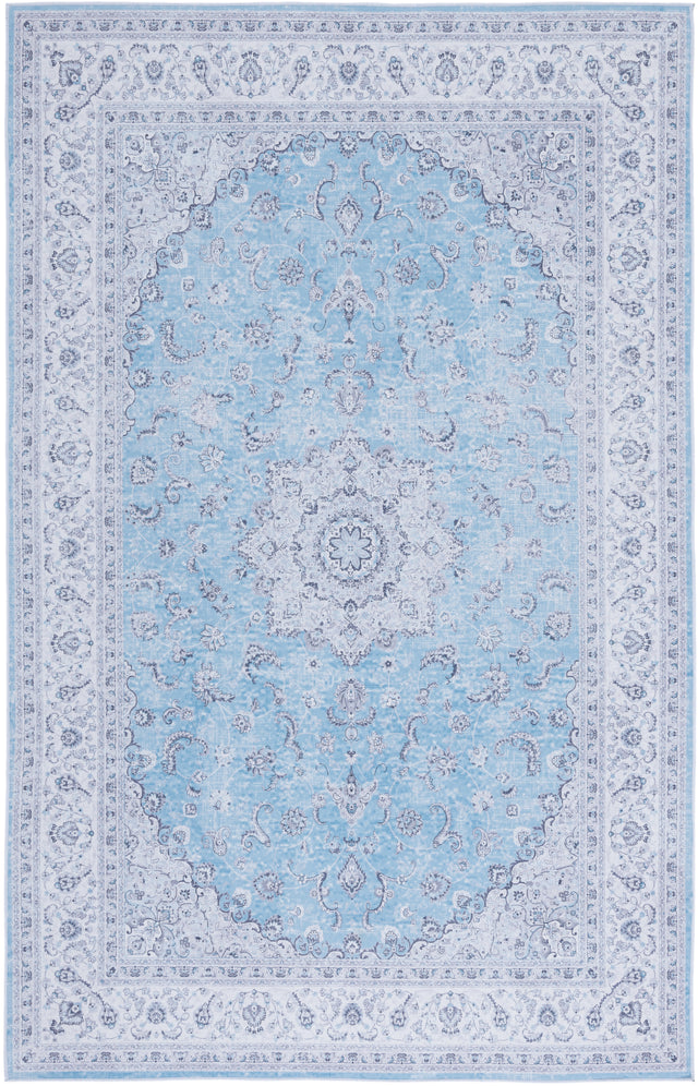 Safavieh Machine Washable Tucson Tsn187M Blue/Grey Rug.