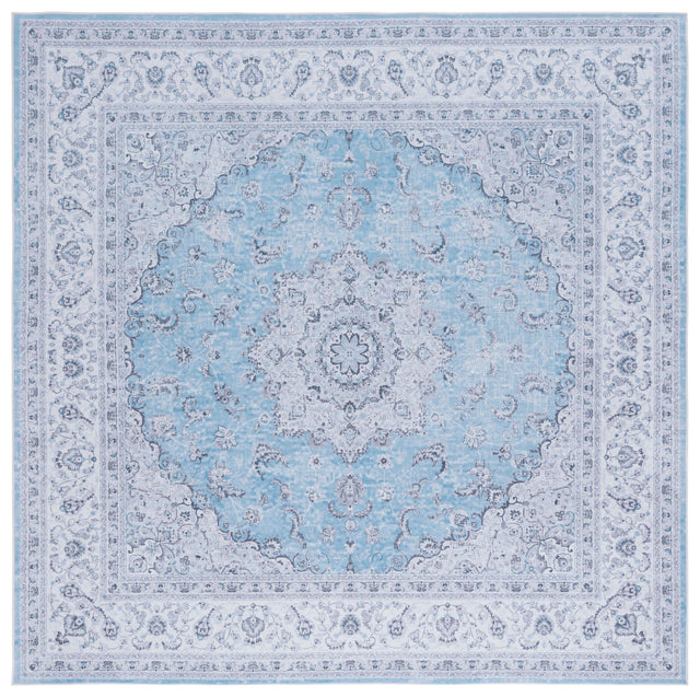 Safavieh Machine Washable Tucson Tsn187M Blue/Grey Rug.