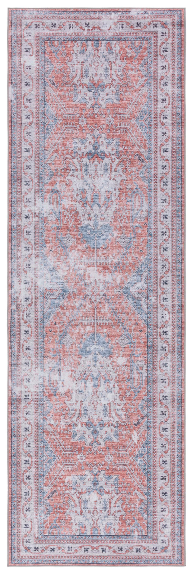 Safavieh Machine Washable Tucson Tsn188P Rust/Beige Rug.
