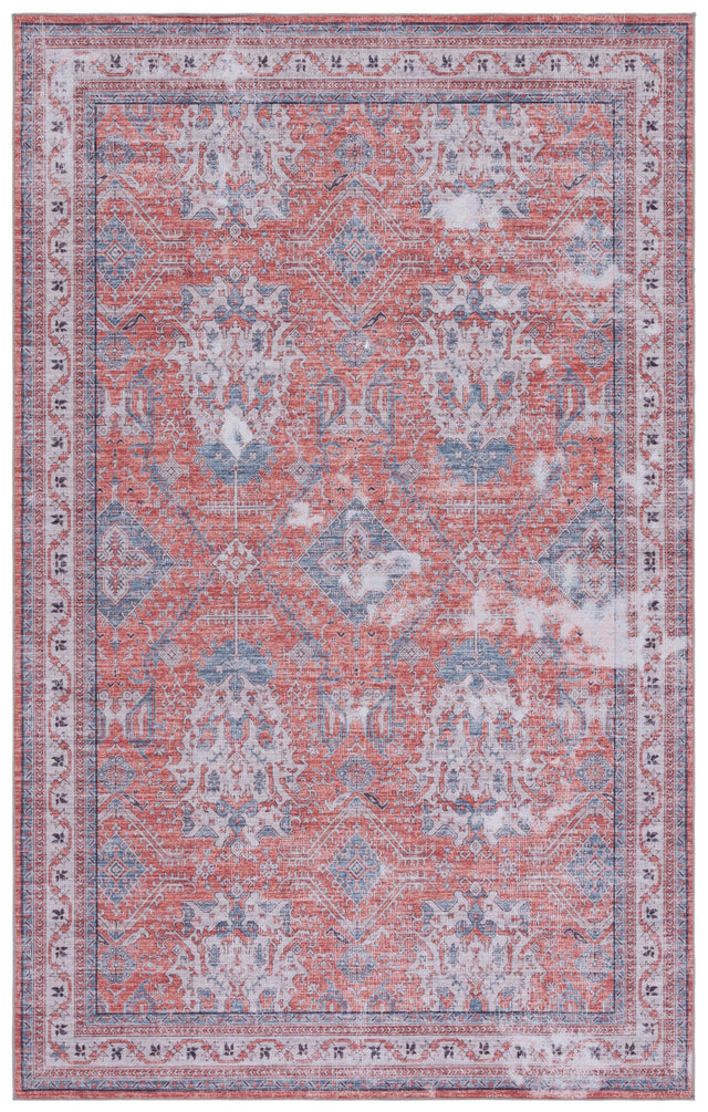 Safavieh Machine Washable Tucson Tsn188P Rust/Beige Rug.