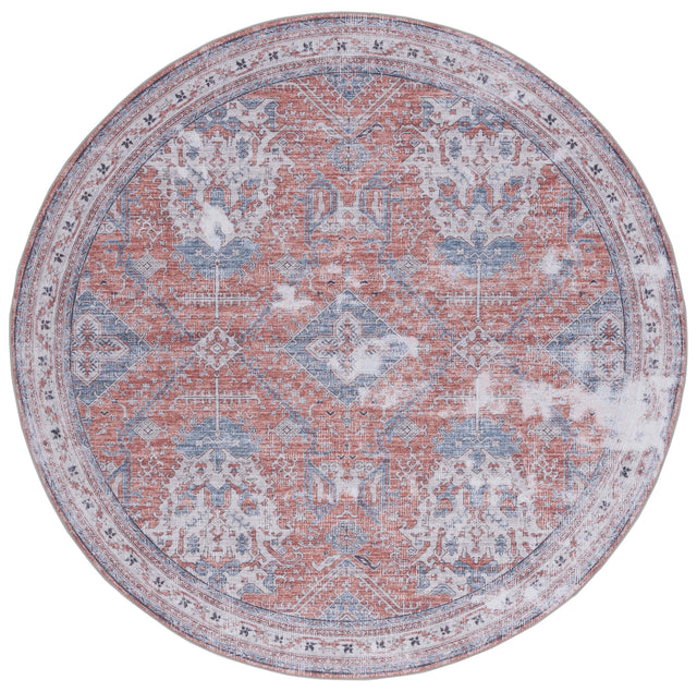 Safavieh Machine Washable Tucson Tsn188P Rust/Beige Rug.