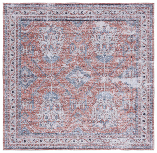 Safavieh Machine Washable Tucson Tsn188P Rust/Beige Rug.