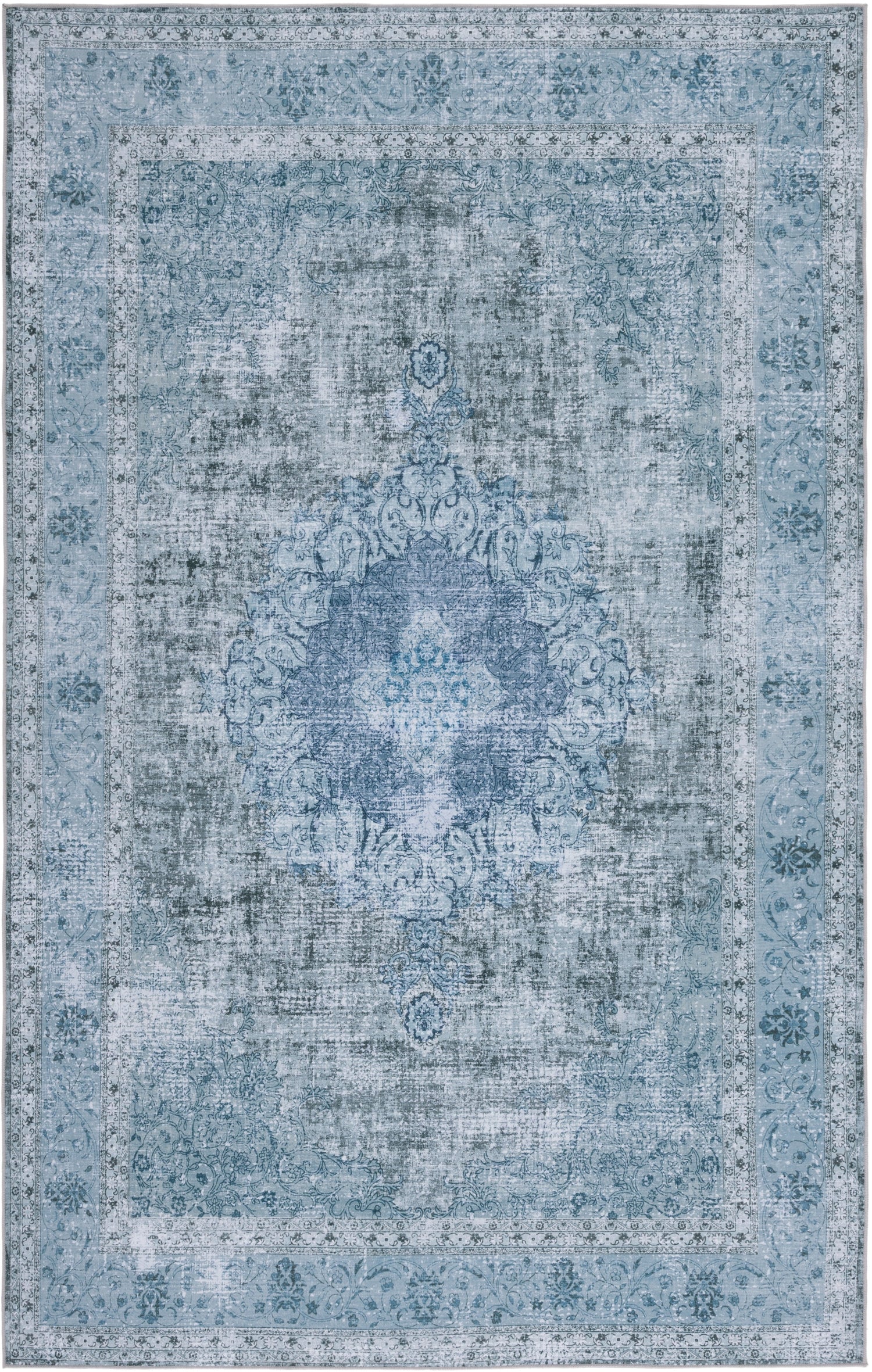 Safavieh Machine Washable Tucson Tsn190X Green/Green Rug.