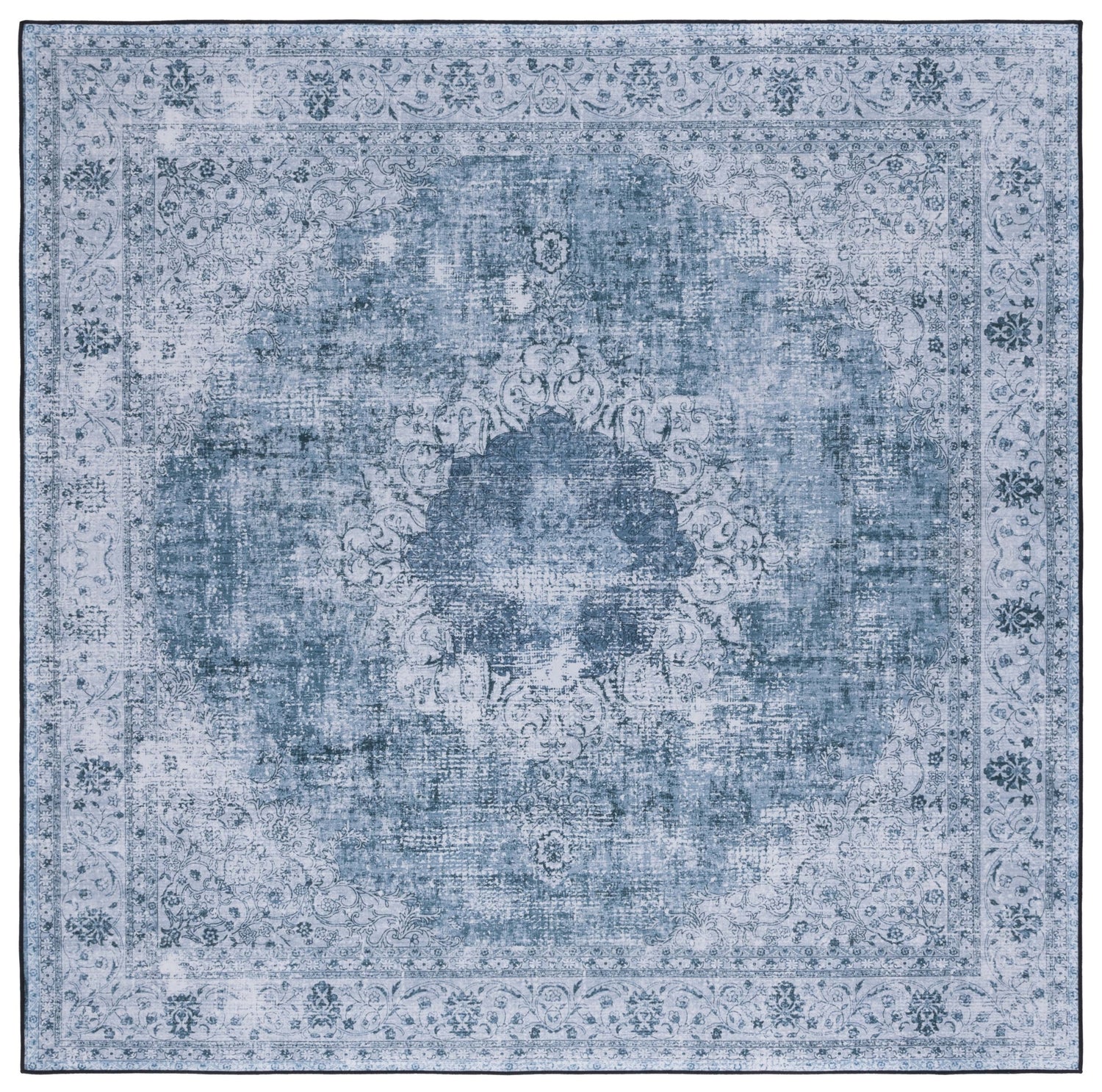 Safavieh Machine Washable Tucson Tsn190Y Green/Grey Rug.