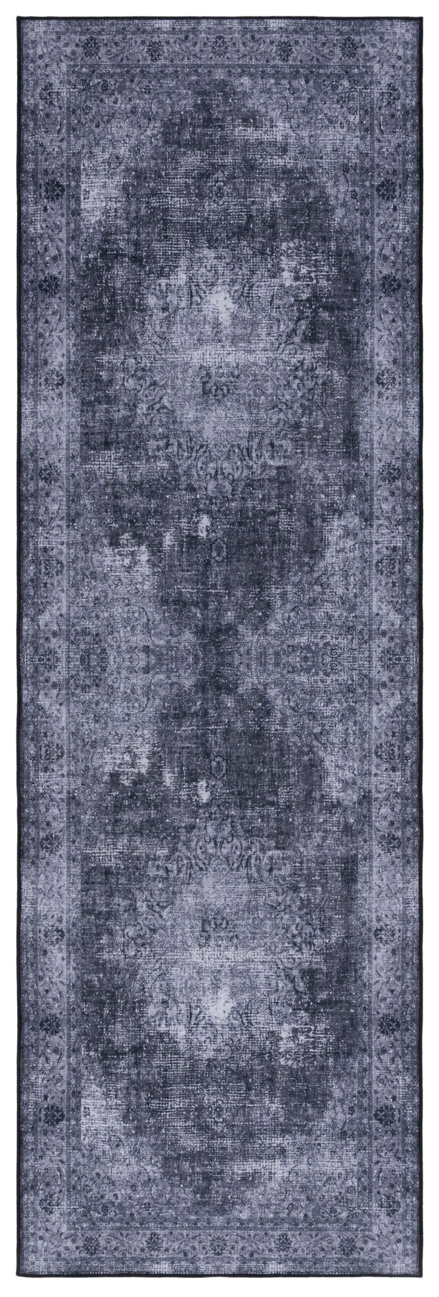 Safavieh Machine Washable Tucson Tsn190Z Black/Grey Rug.