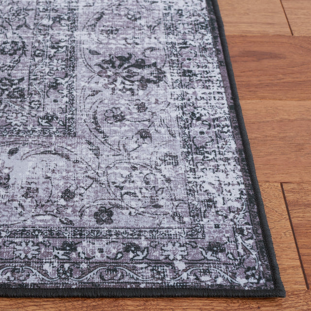 Safavieh Machine Washable Tucson Tsn190Z Black/Grey Rug.