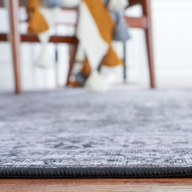 Safavieh Machine Washable Tucson Tsn190Z Black/Grey Rug.
