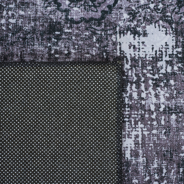 Safavieh Machine Washable Tucson Tsn190Z Black/Grey Rug.