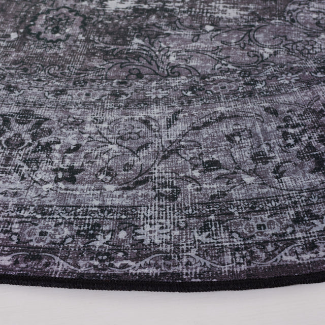 Safavieh Machine Washable Tucson Tsn190Z Black/Grey Rug.