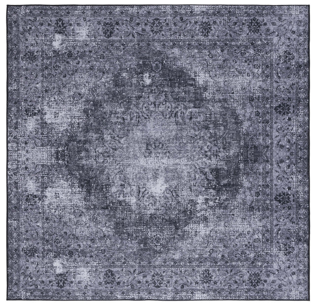 Safavieh Machine Washable Tucson Tsn190Z Black/Grey Rug.