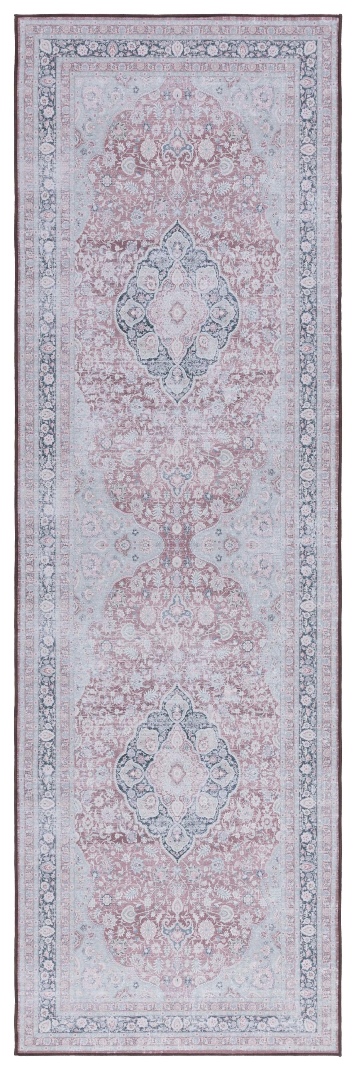 Safavieh Machine Washable Tucson Tsn191P Rust/Sage Rug.