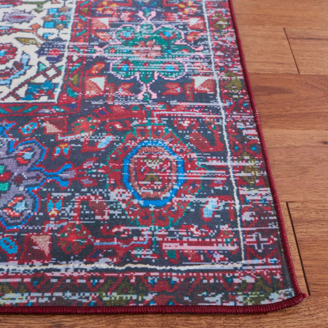 Safavieh Machine Washable Tucson Tsn192Q Red/Blue Rug.