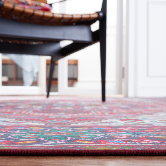 Safavieh Machine Washable Tucson Tsn192Q Red/Blue Rug.