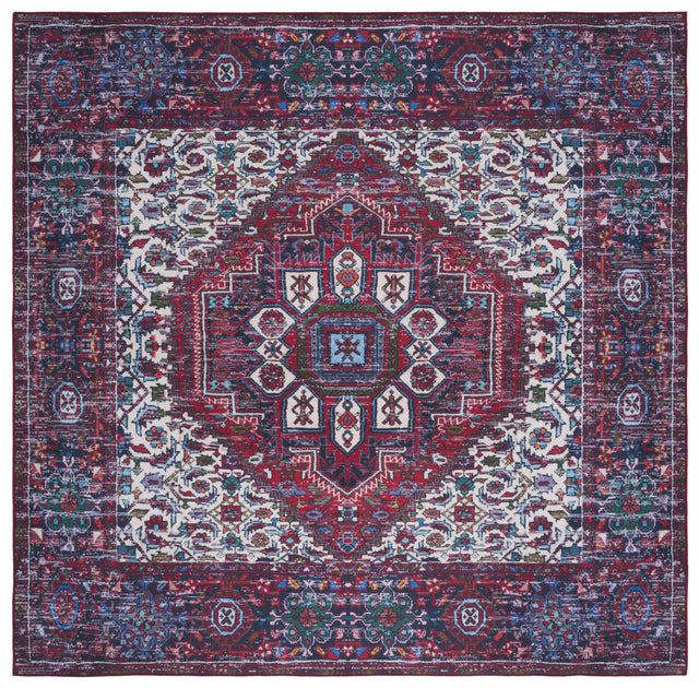 Safavieh Machine Washable Tucson Tsn192Q Red/Blue Rug.