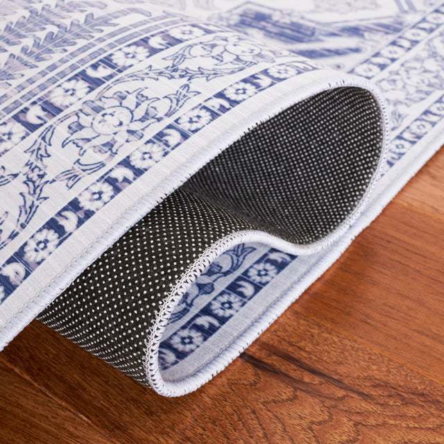 Safavieh Machine Washable Tucson Tsn193F Grey/Navy Rug.