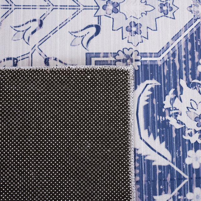 Safavieh Machine Washable Tucson Tsn193F Grey/Navy Rug.