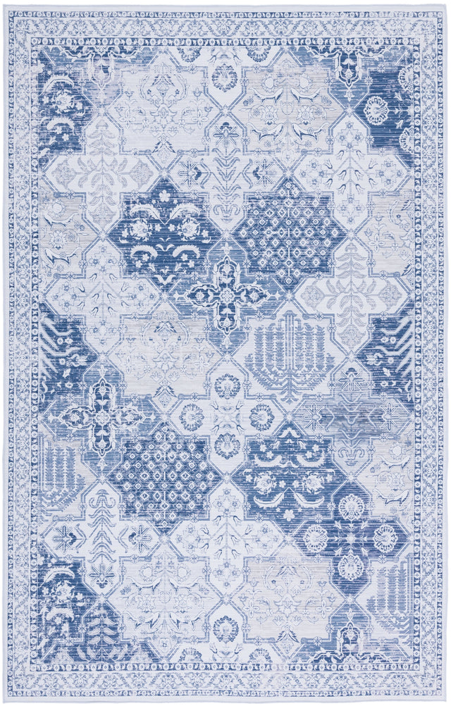 Safavieh Machine Washable Tucson Tsn193F Grey/Navy Rug.