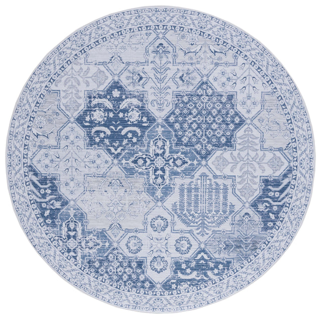 Safavieh Machine Washable Tucson Tsn193F Grey/Navy Rug.