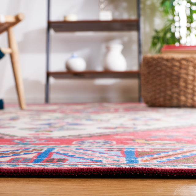 Safavieh Machine Washable Tucson Tsn194B Beige/Rust Rug.