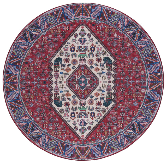 Safavieh Machine Washable Tucson Tsn194B Beige/Rust Rug.