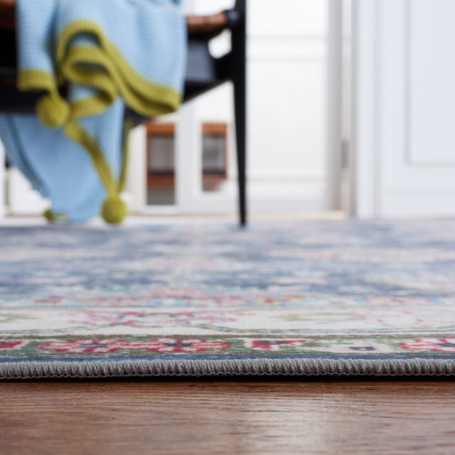 Safavieh Machine Washable Tucson Tsn196N Navy/Beige Rug.