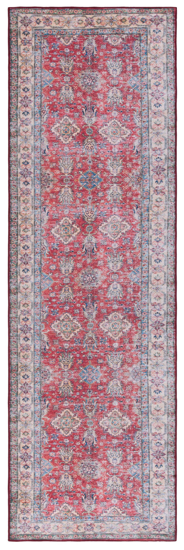 Safavieh Machine Washable Tucson Tsn196P Rust/Beige Rug.