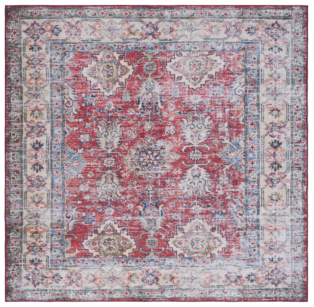 Safavieh Machine Washable Tucson Tsn196P Rust/Beige Rug.