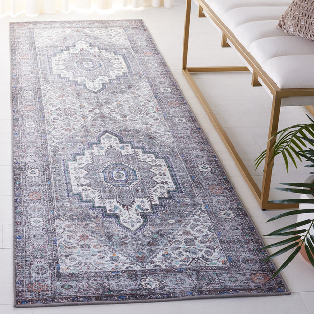 Safavieh Machine Washable Tucson Tsn198B Beige/Grey Rug.