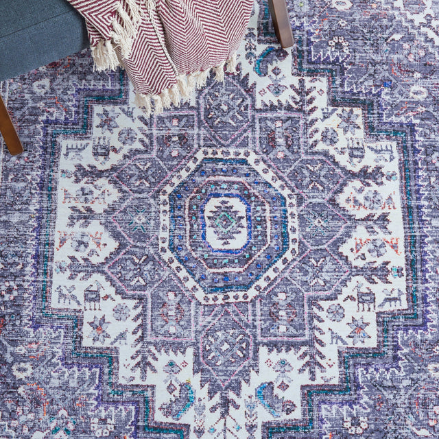 Safavieh Machine Washable Tucson Tsn198B Beige/Grey Rug.