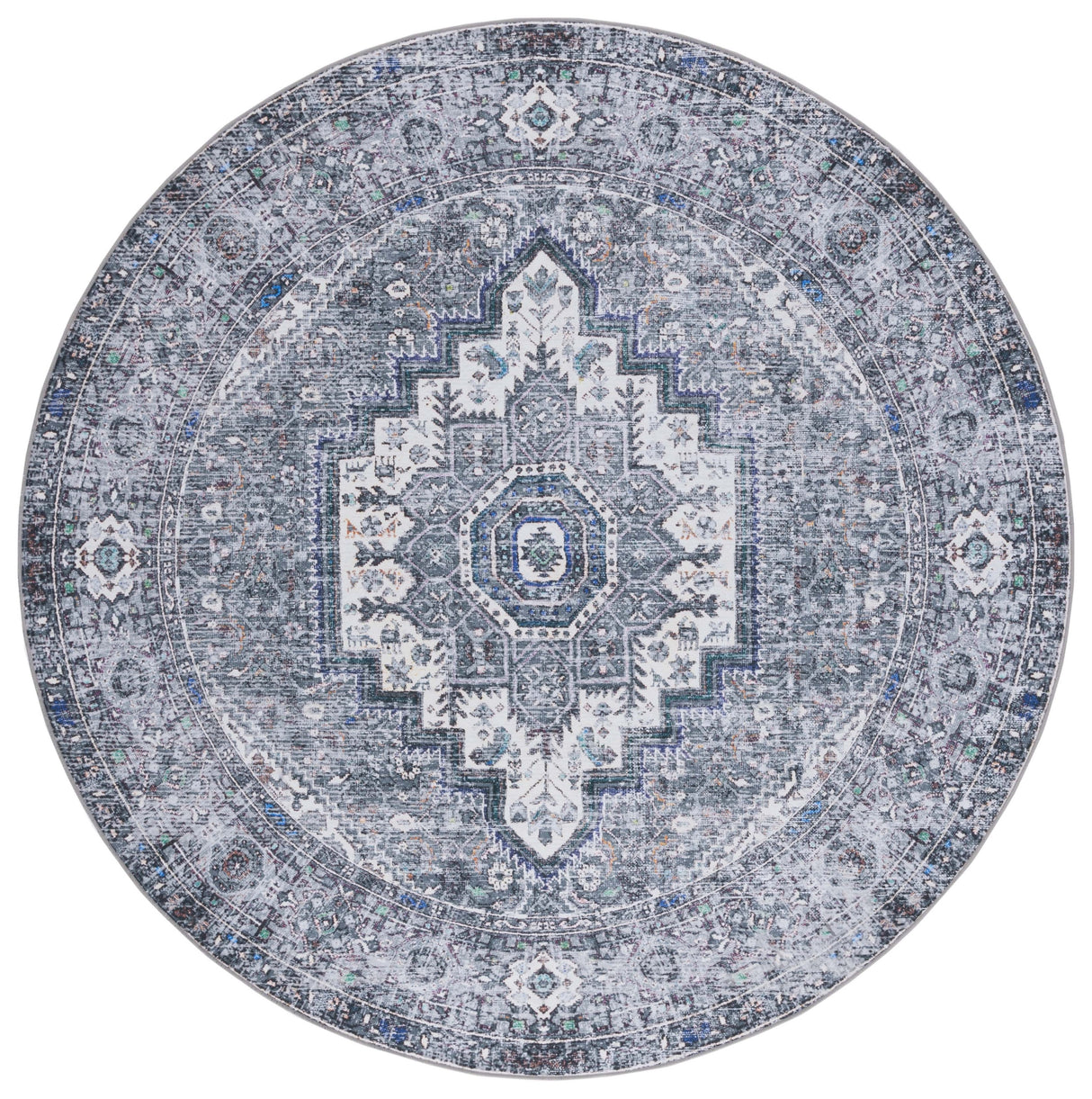 Safavieh Machine Washable Tucson Tsn198B Beige/Grey Rug.