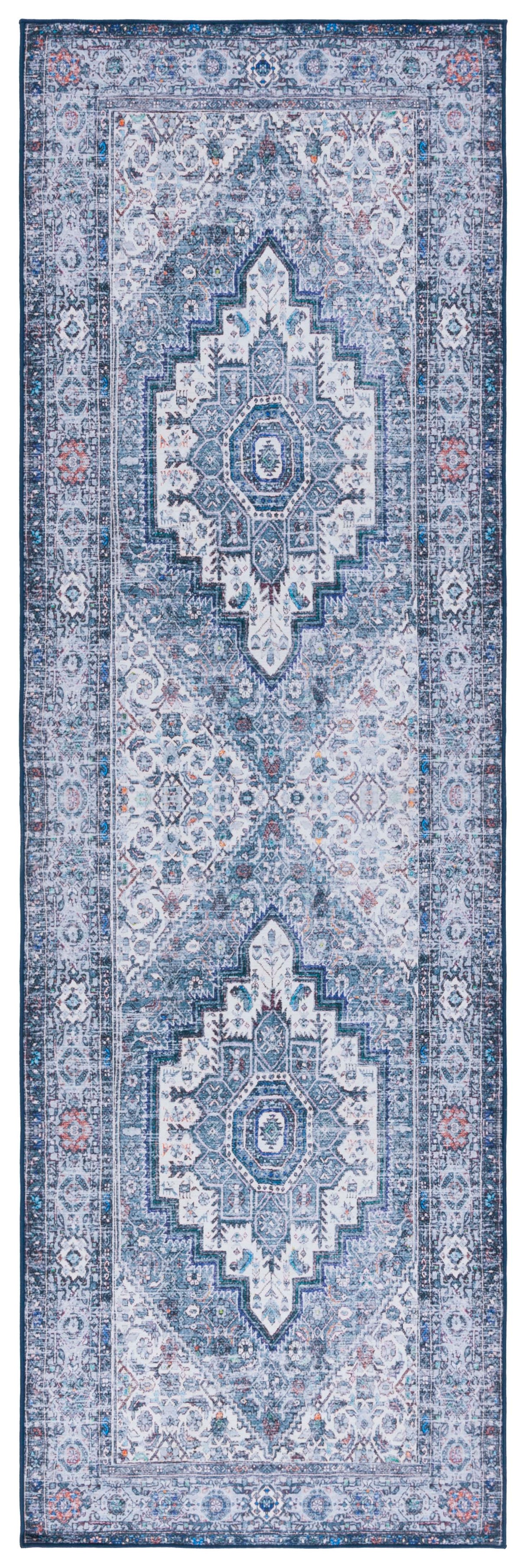 Safavieh Machine Washable Tucson Tsn198C Beige/Green Rug.