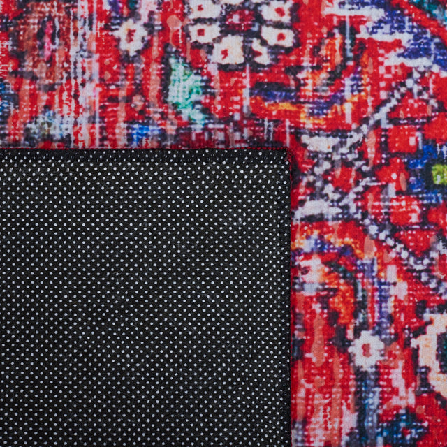 Safavieh Machine Washable Tucson Tsn198Q Red/Blue Rug.