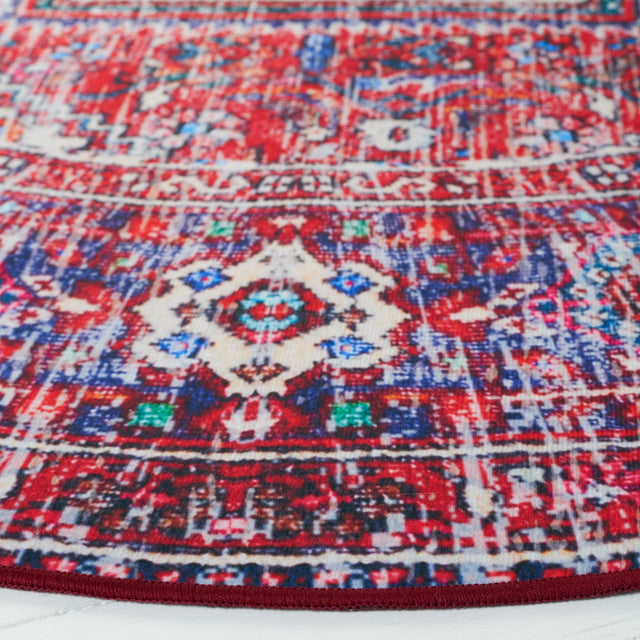 Safavieh Machine Washable Tucson Tsn198Q Red/Blue Rug.