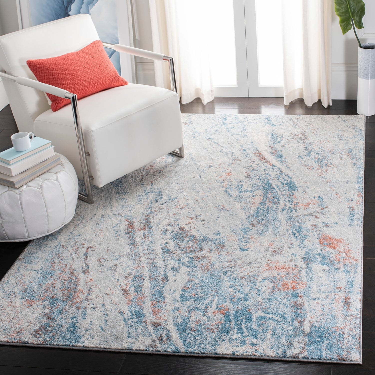 Safavieh Tulum Tul210A Ivory/Blue Rug.
