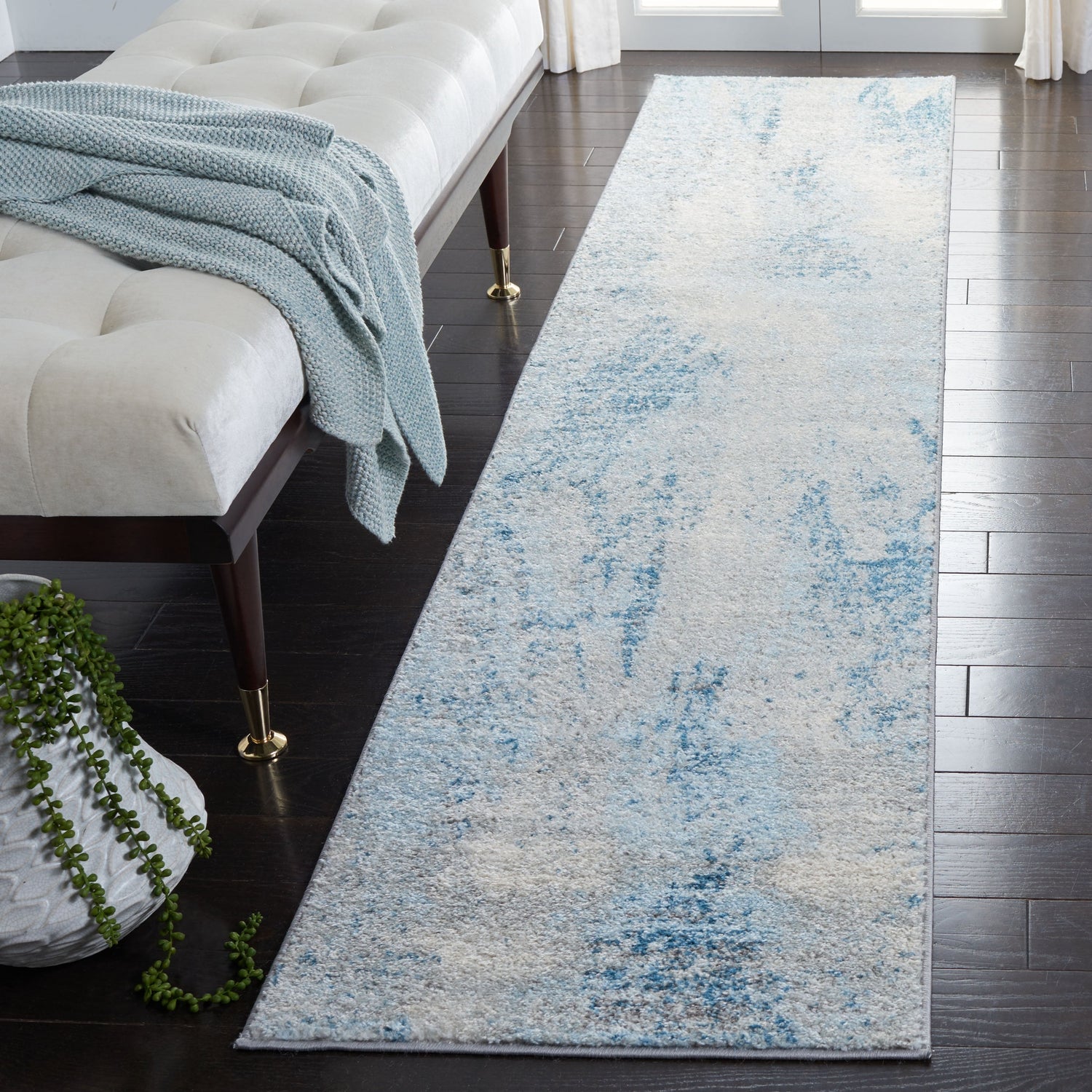 Safavieh Tulum Tul228F Grey/Blue Rug.