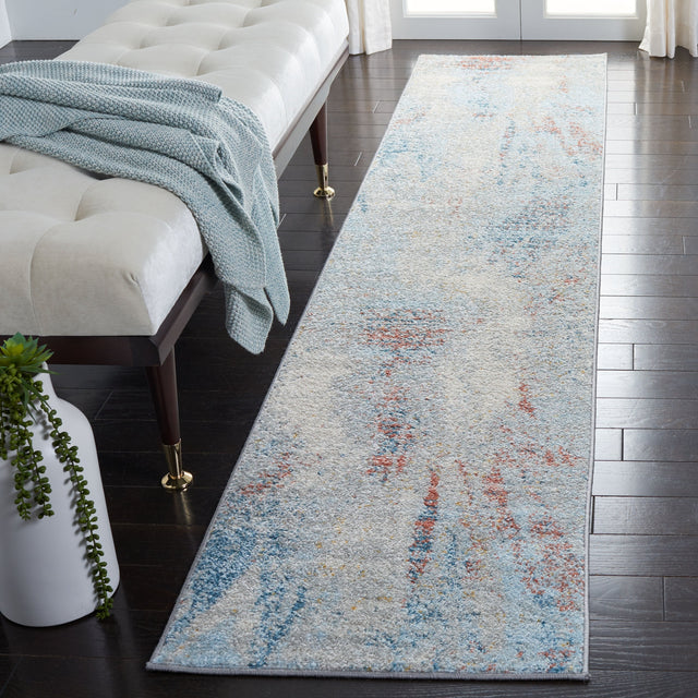 Safavieh Tulum Tul228M Blue/Pink Rug.