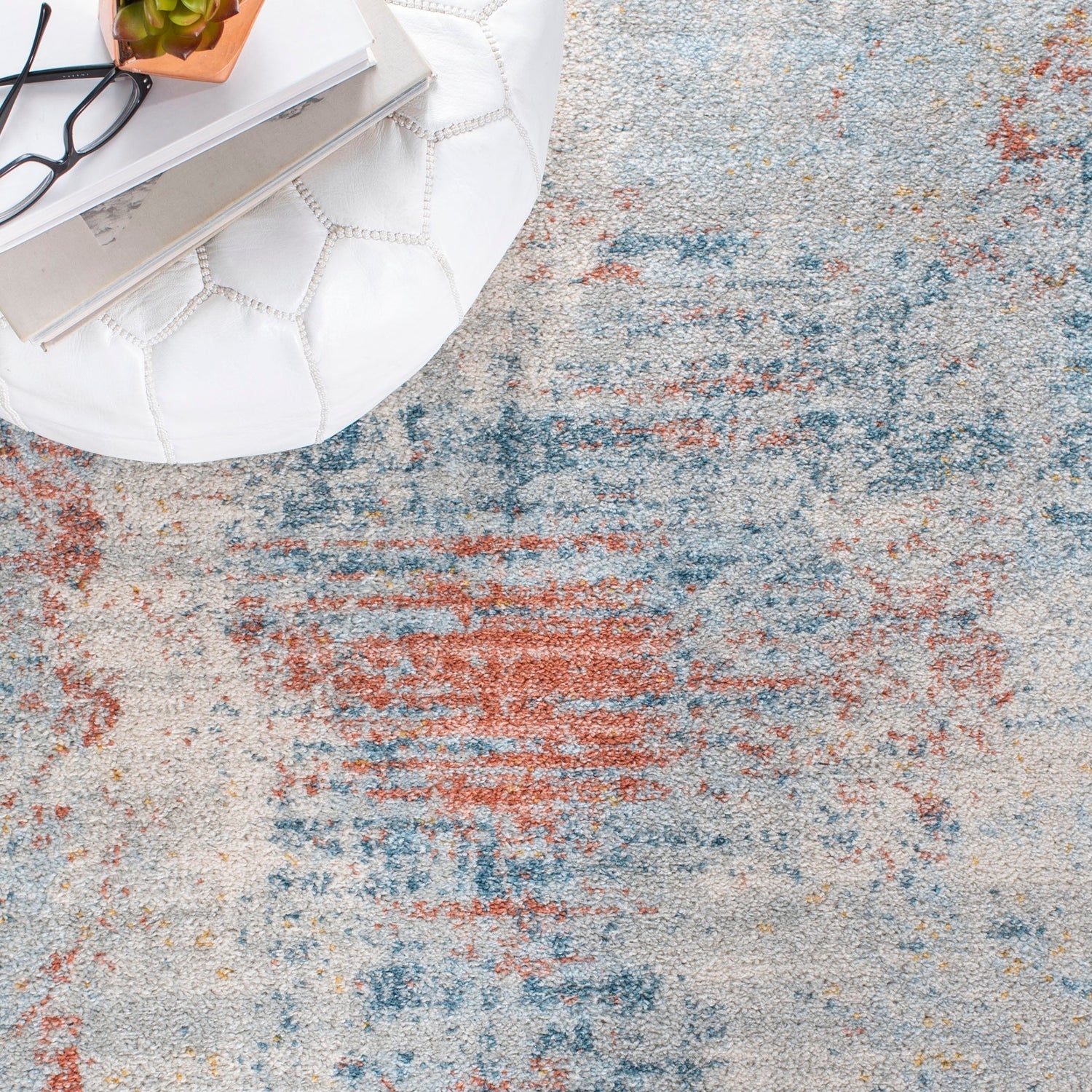 Safavieh Tulum Tul228M Blue/Pink Rug.
