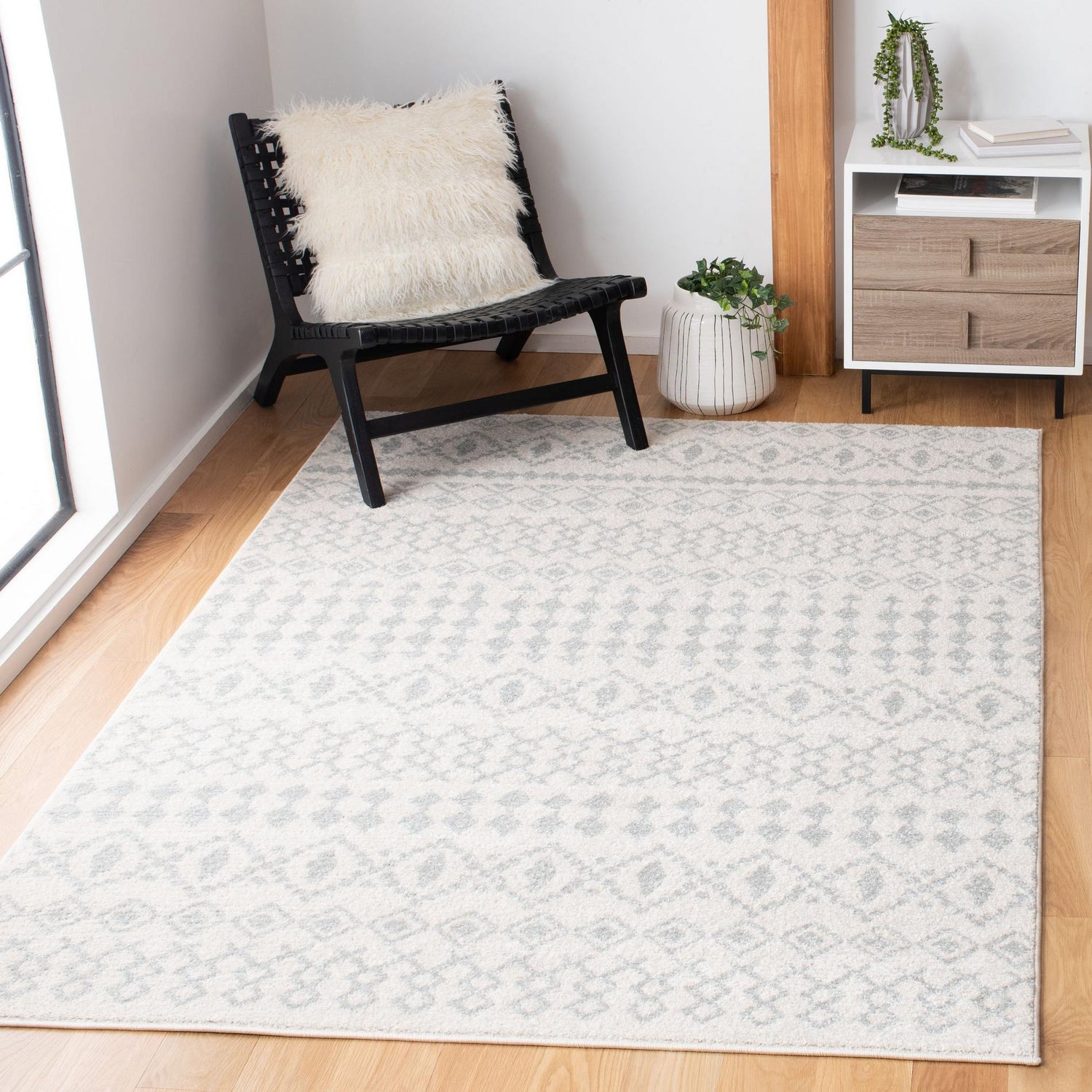 Safavieh Tulum Tul240E Ivory/Light Grey Rugs.