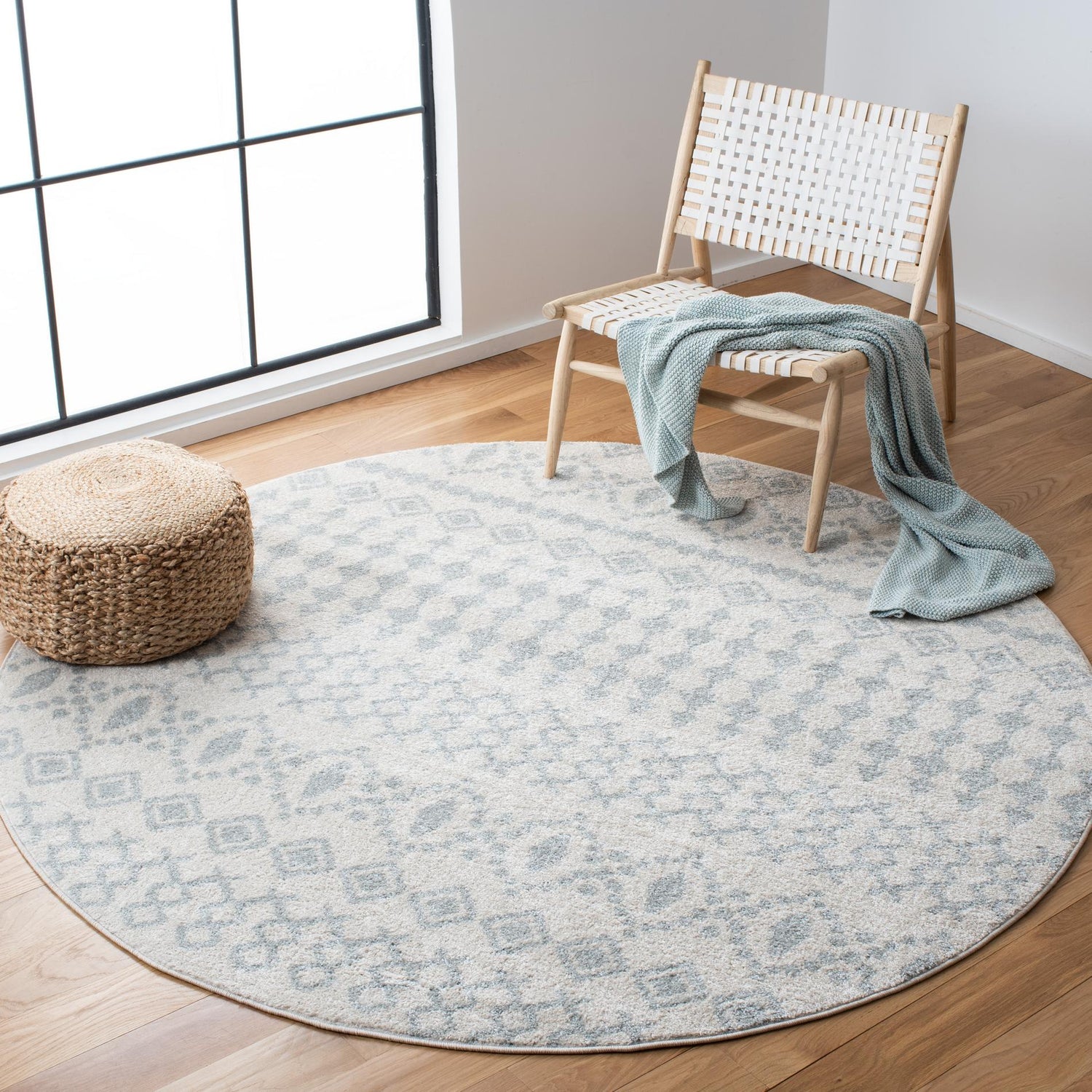 Safavieh Tulum Tul240E Ivory/Light Grey Rugs.