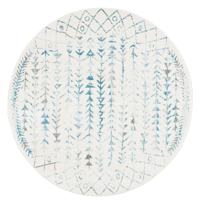 Safavieh Tulum Tul262C Ivory/Turquoise Rug.