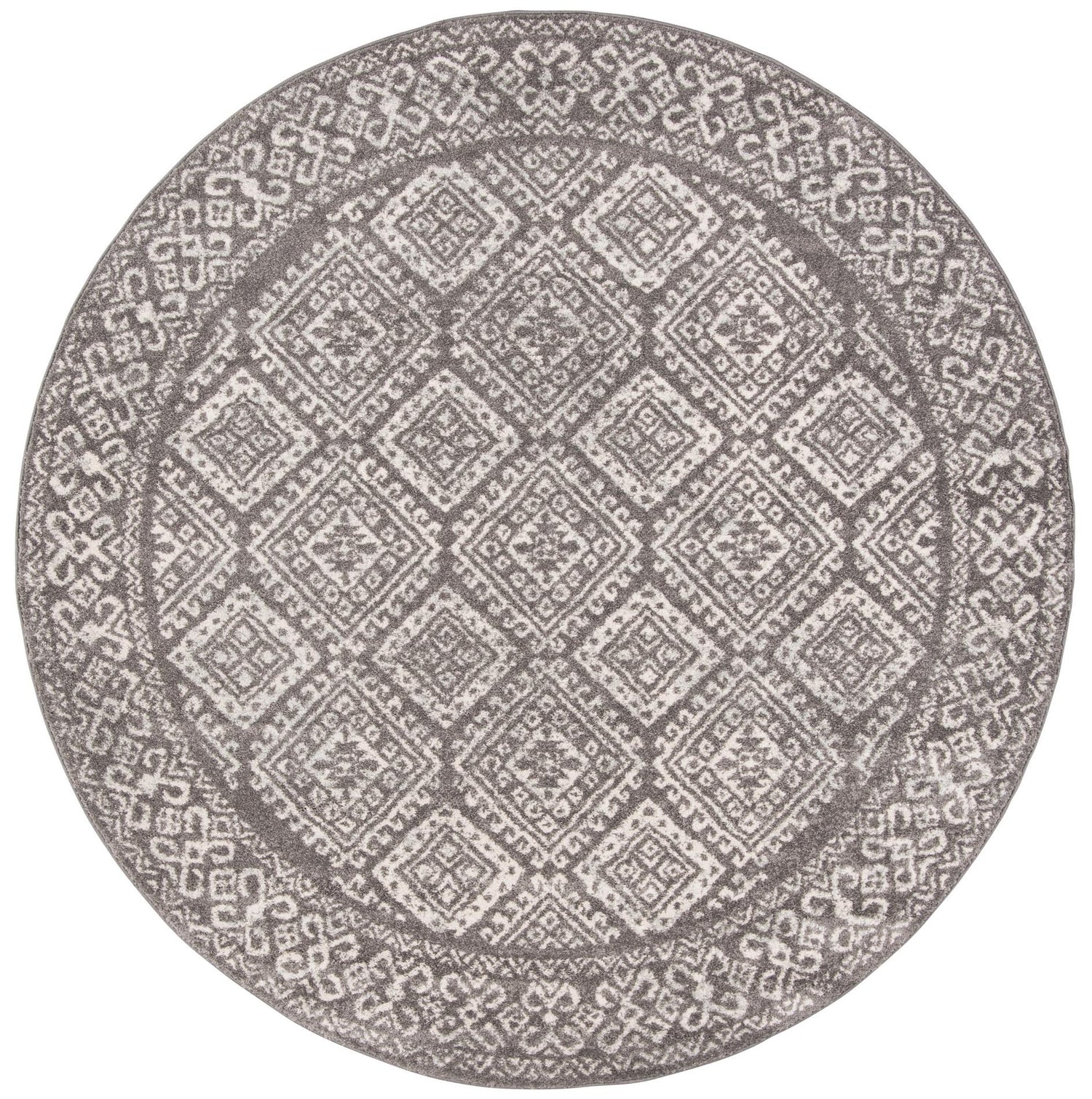 Safavieh Tulum Tul264F Dark Grey/Ivory Rug.