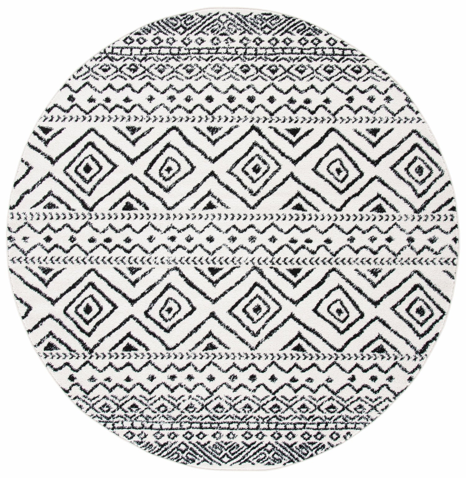 Safavieh Tulum Tul267D Ivory/Black Rug.