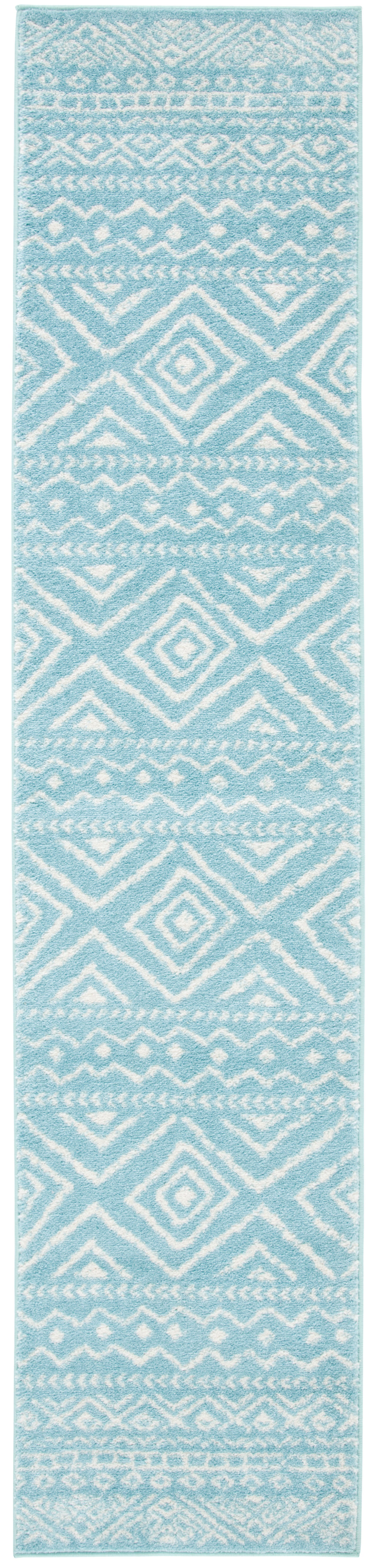 Safavieh Tulum Tul267K Turquoise/Ivory Rug.