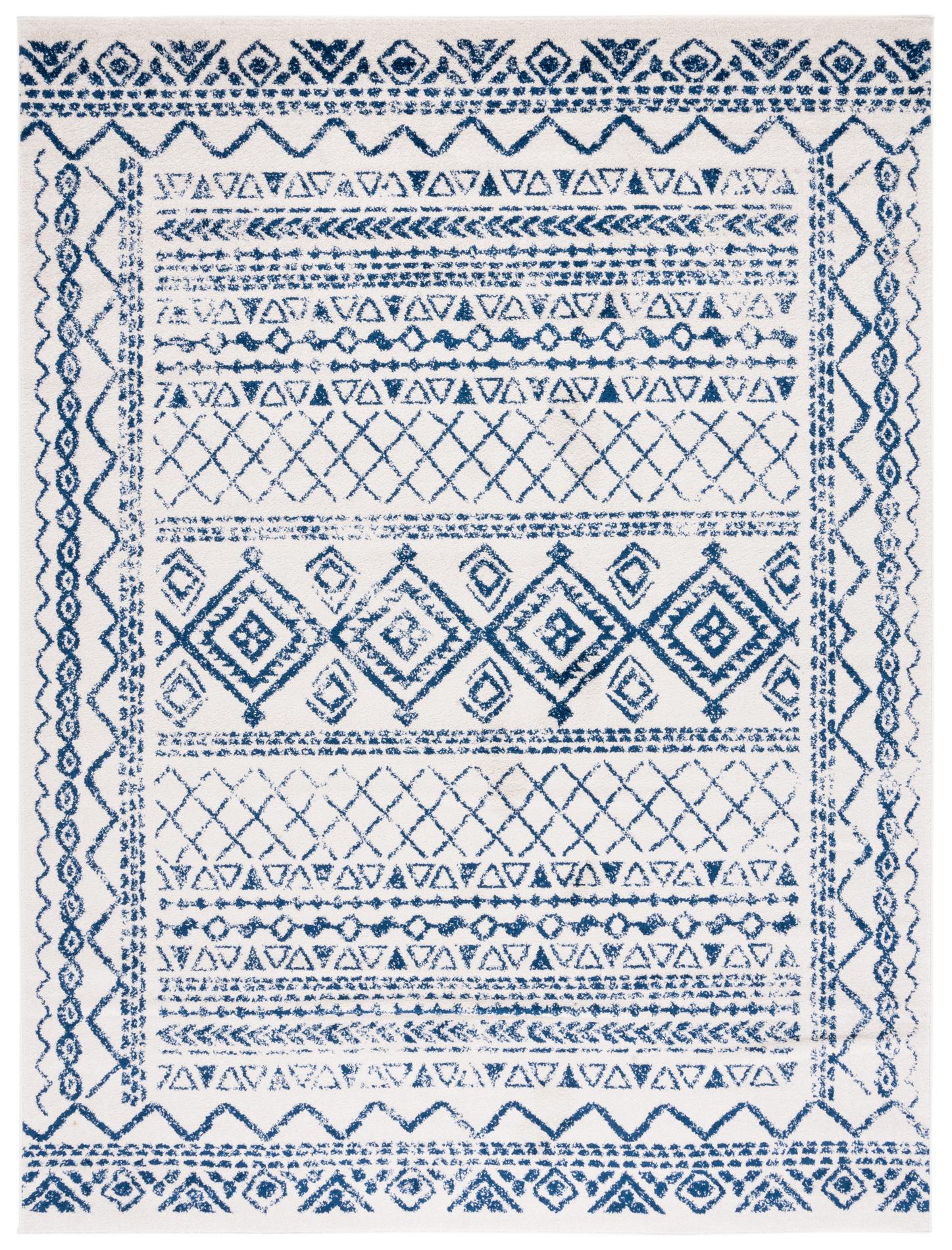 Safavieh Tulum Tul268C Ivory/Navy Rugs.