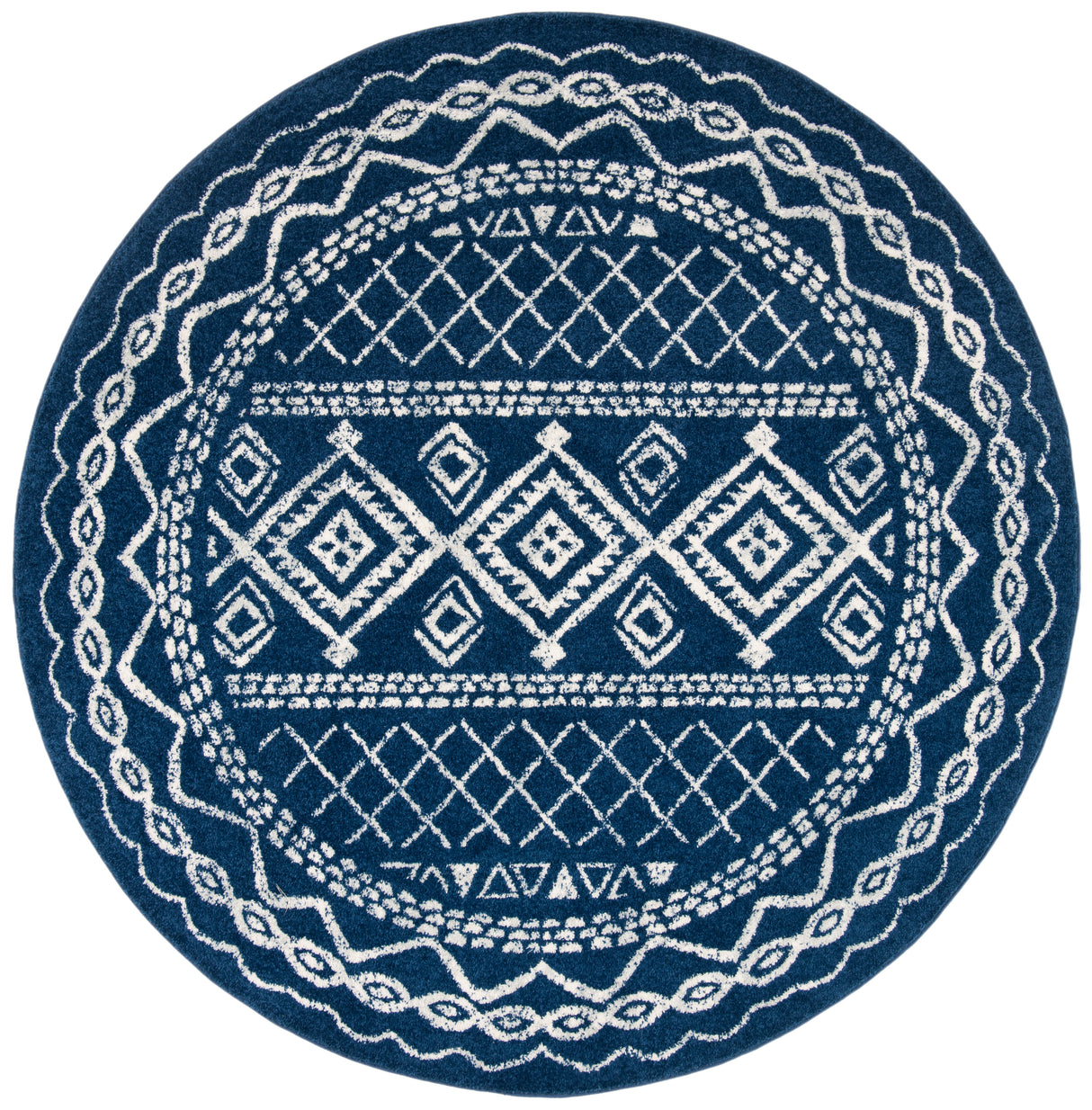 Safavieh Tulum Tul268N Navy/Ivory Rug.