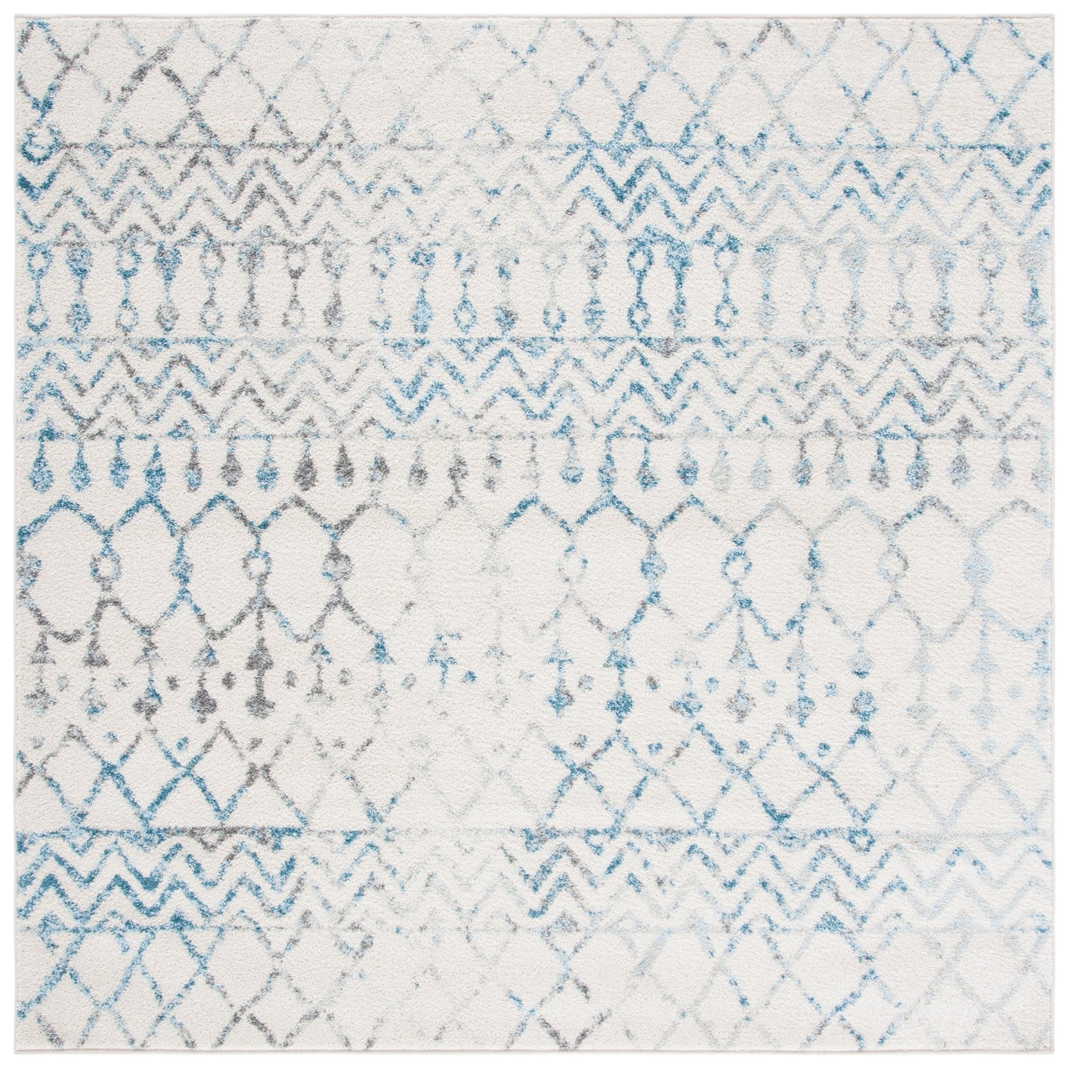Safavieh Tulum Tul270B Ivory/Turquoise Rug.